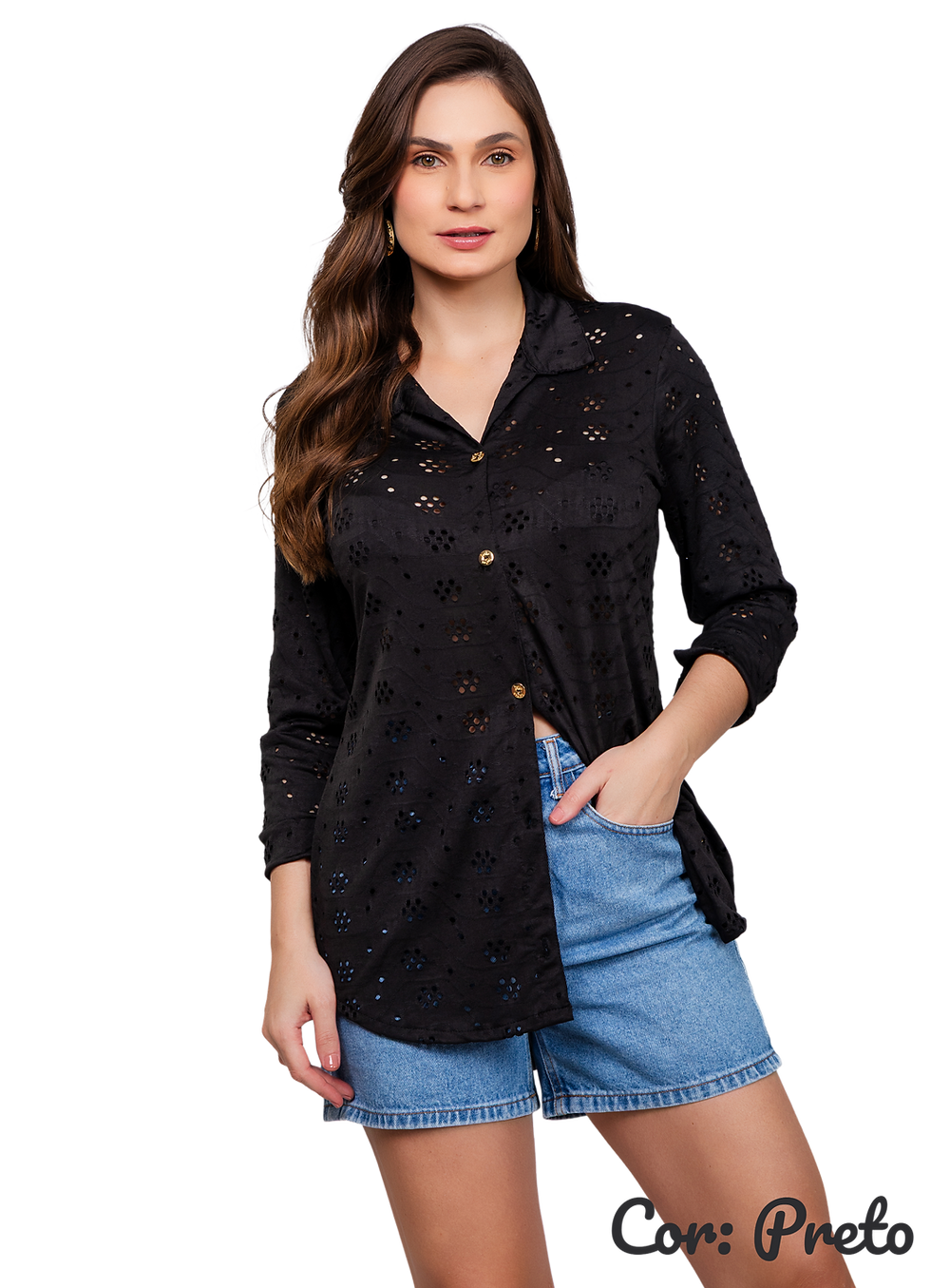 Miniatura: (3596) Chemise Laise - Saída de Praia - Ibiza Prime Boutique Collection