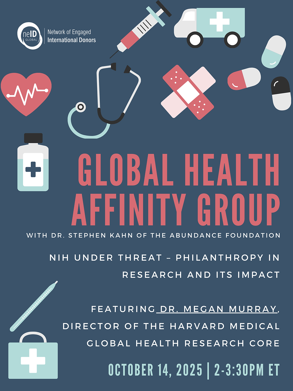 Global Health Affinity Group: NIH under threat - Philanthropy in Research and its impact