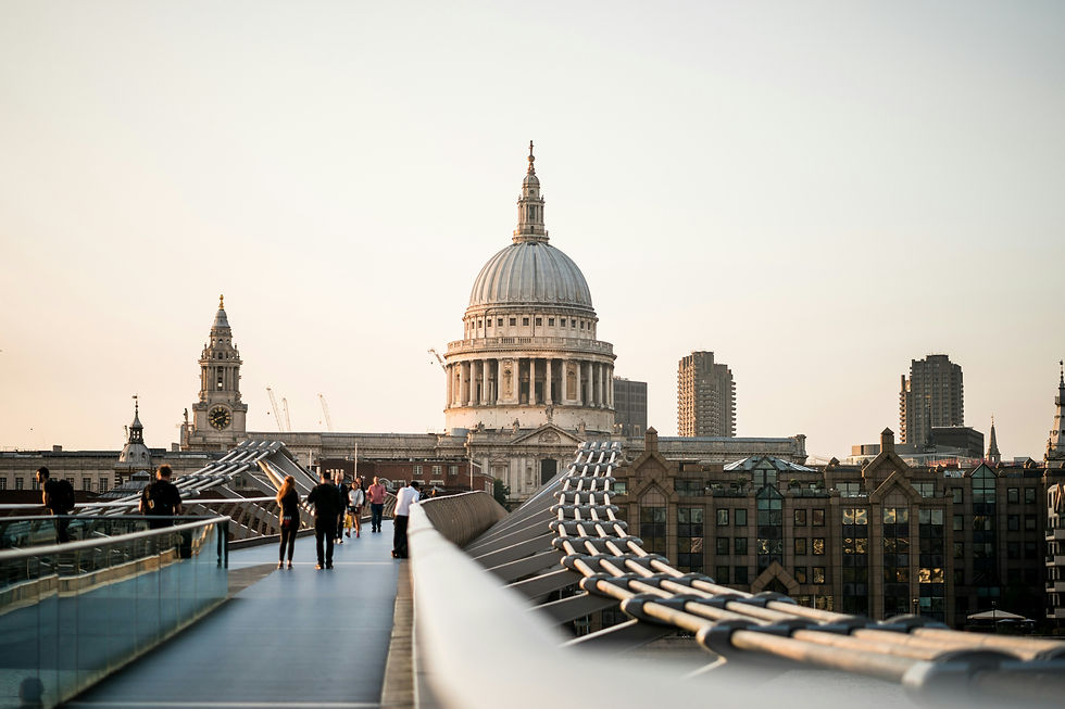 Millennium Bridge. Top London Bike Ride.