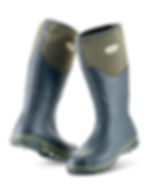 Front and Rear angle of Tayline Green Mens Wellington Boot with 5MM INSUFOAM-ULTRA™ NEOPRENE, TRAK™ OUTSOLE and HEXZORB™ Sole