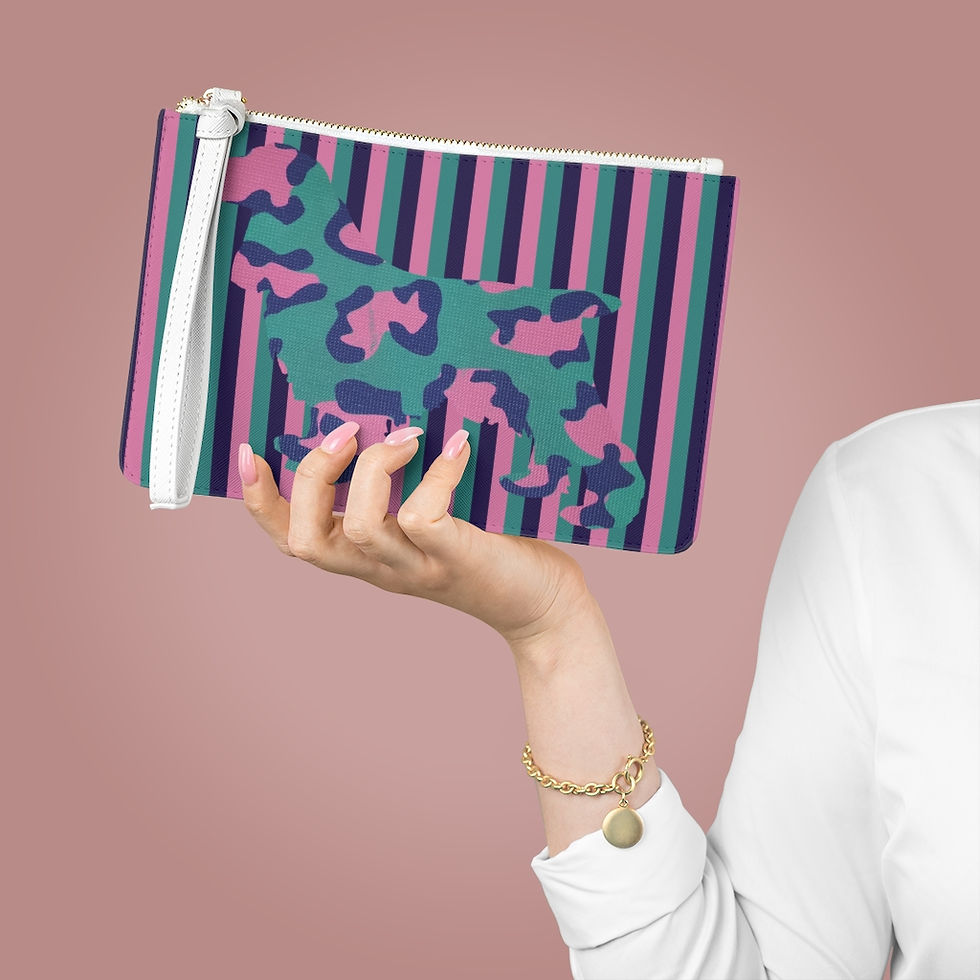 Thumbnail: Striped Fellowship Clutch Bag