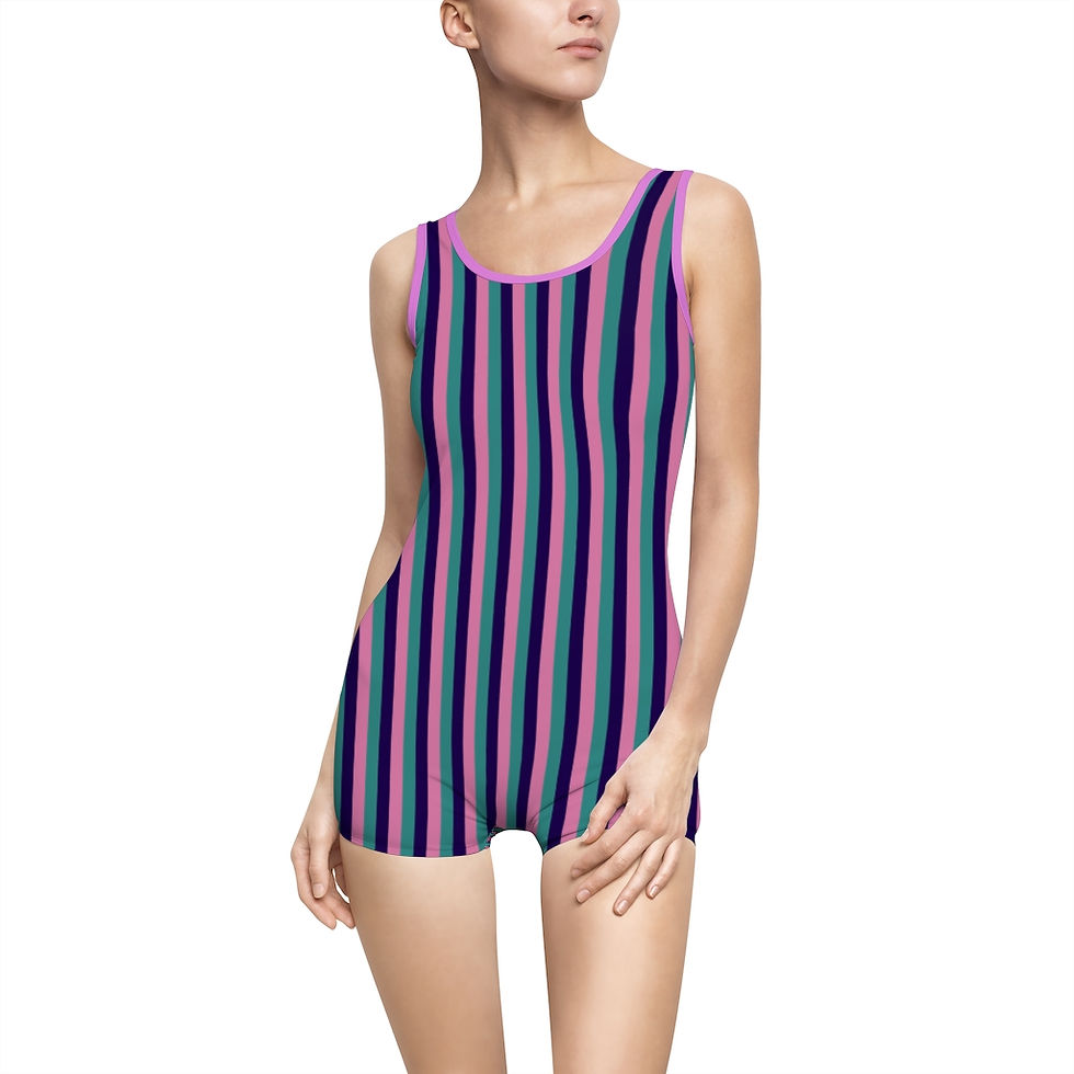 Thumbnail: Striped Fellowship Vintage Swimsuit