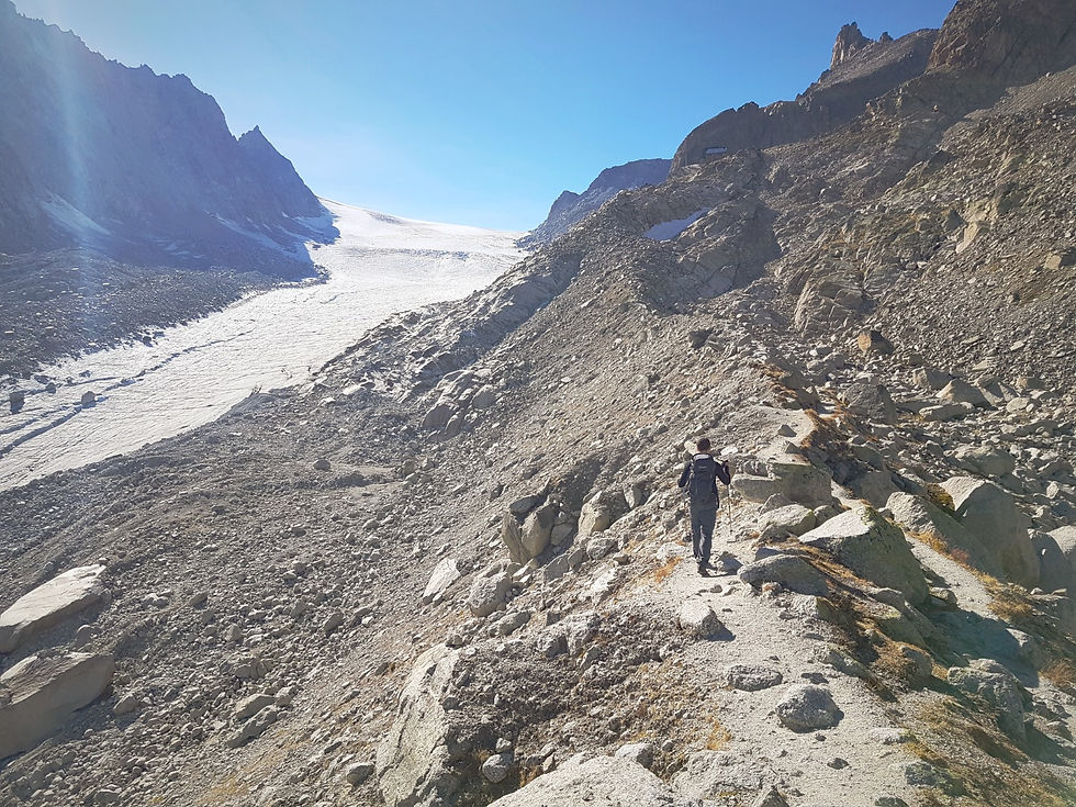 Orny glacier and moraine