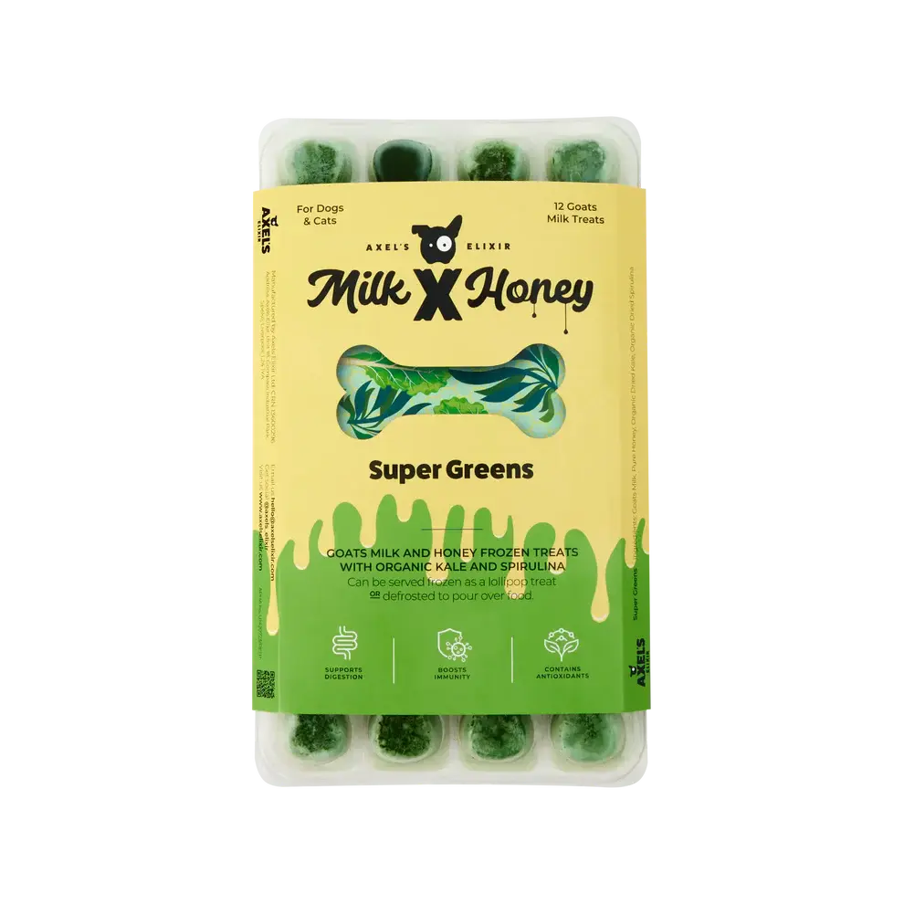 Axels super greens goat milk bone treat (frozen) 