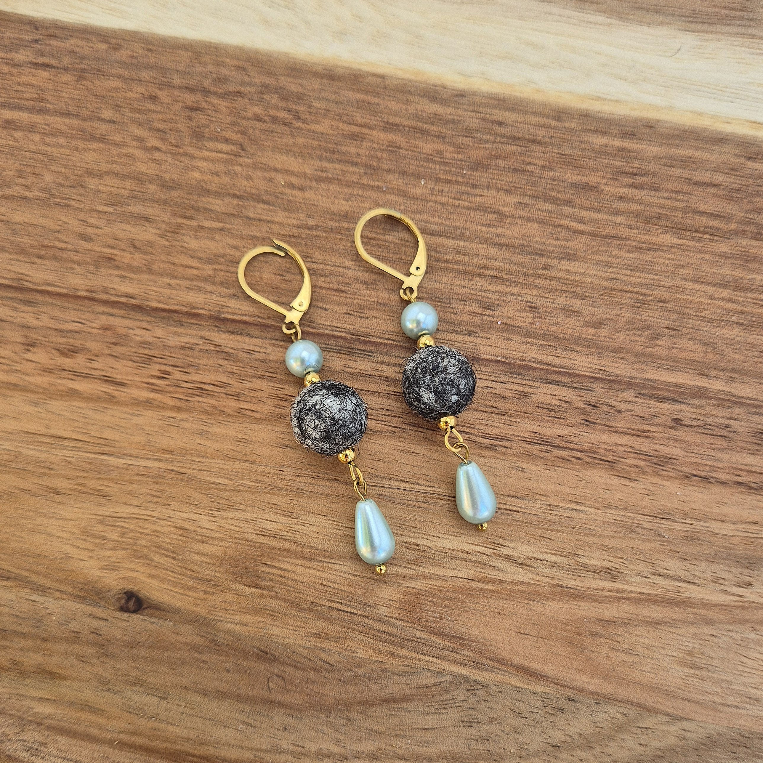Boucles d'oreilles "Pendantes Composées Korrigan" - 5 coloris