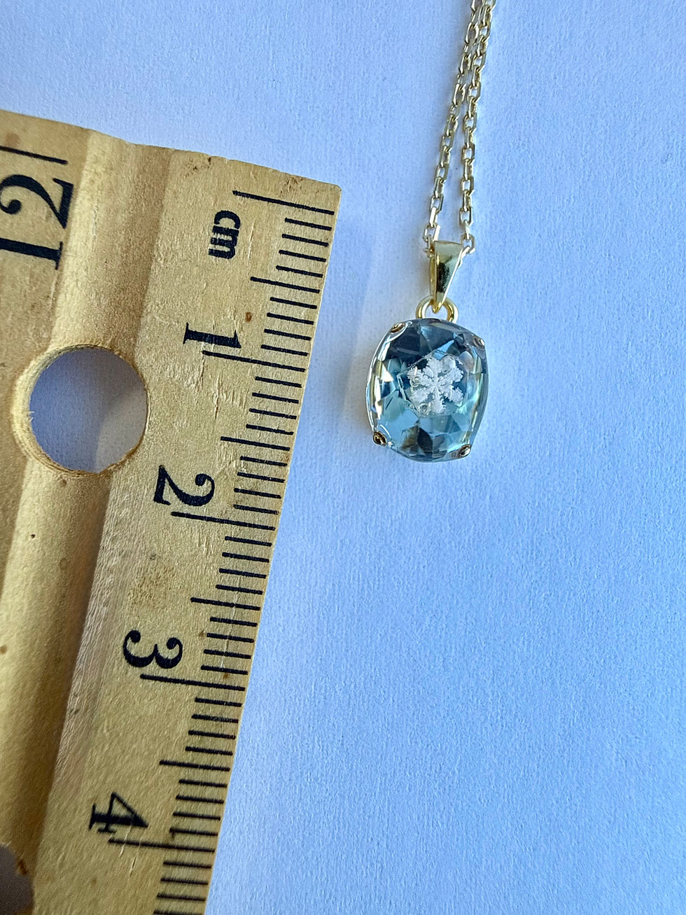 Thumbnail: Pendant-Topaz/Preserved Snowflake