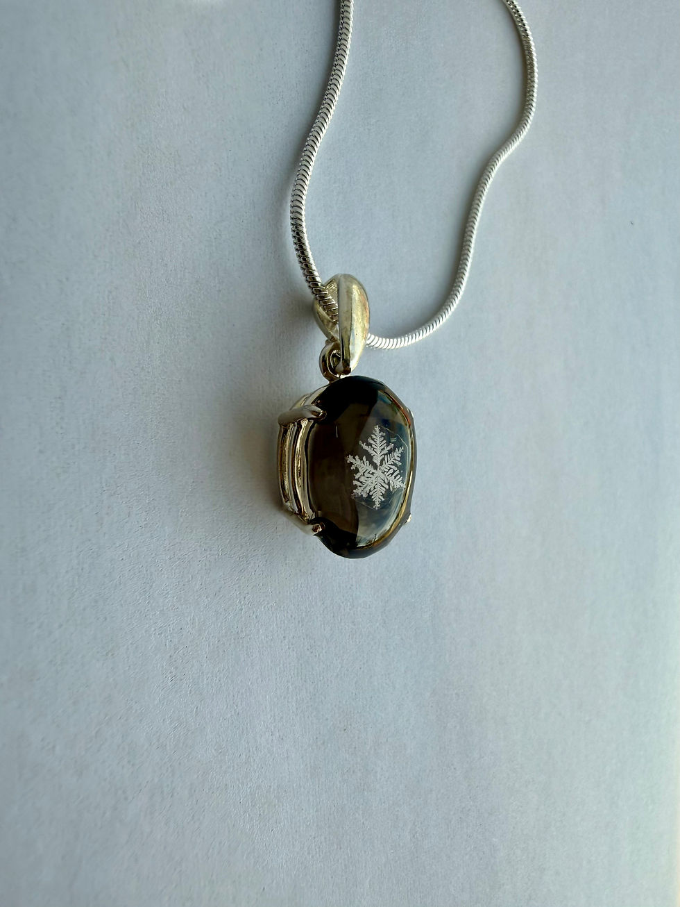 Thumbnail: Pendant-Colorado Smokey Quartz/Preserved Snowflake