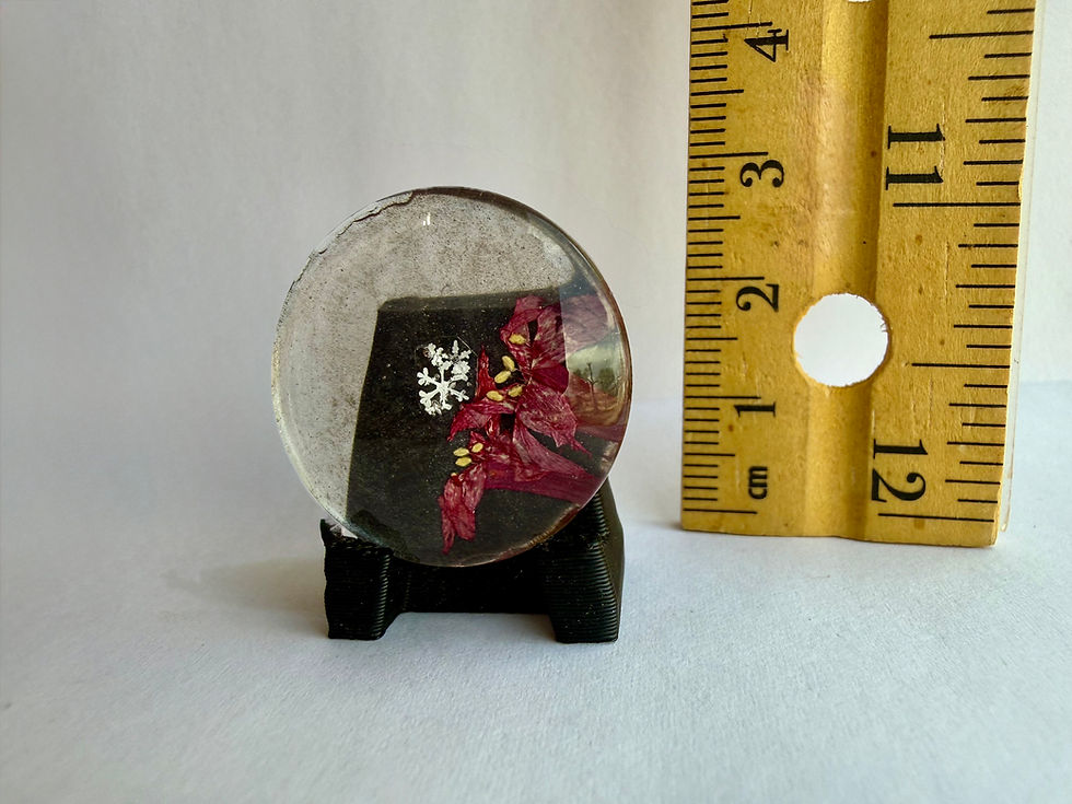 Thumbnail: Art Display/25mm-Real Snowflake Preserved Resin/Glass