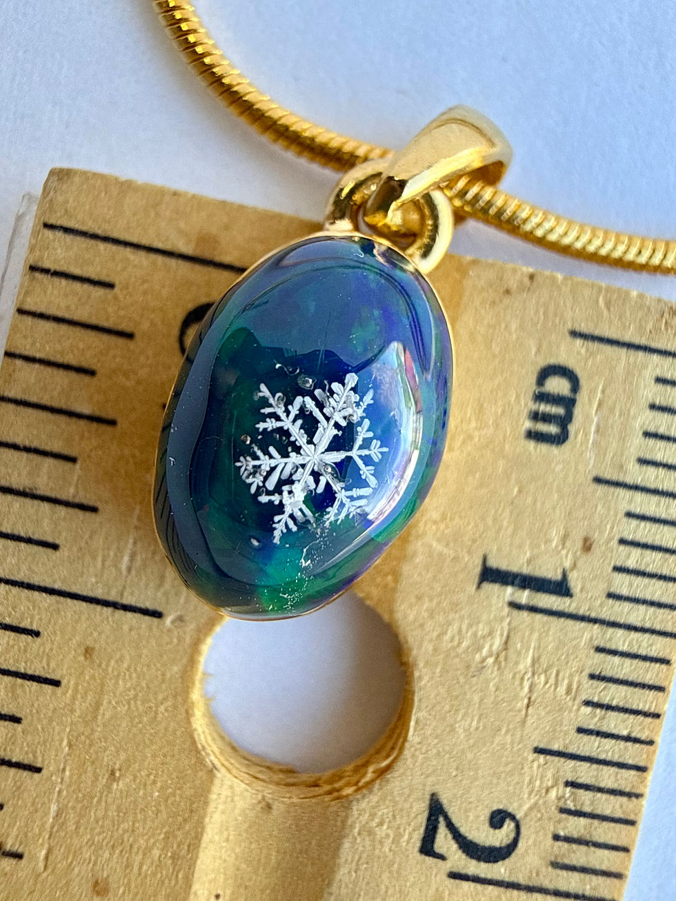 Thumbnail: Pendant-Black Opal/Preserved Snowflake