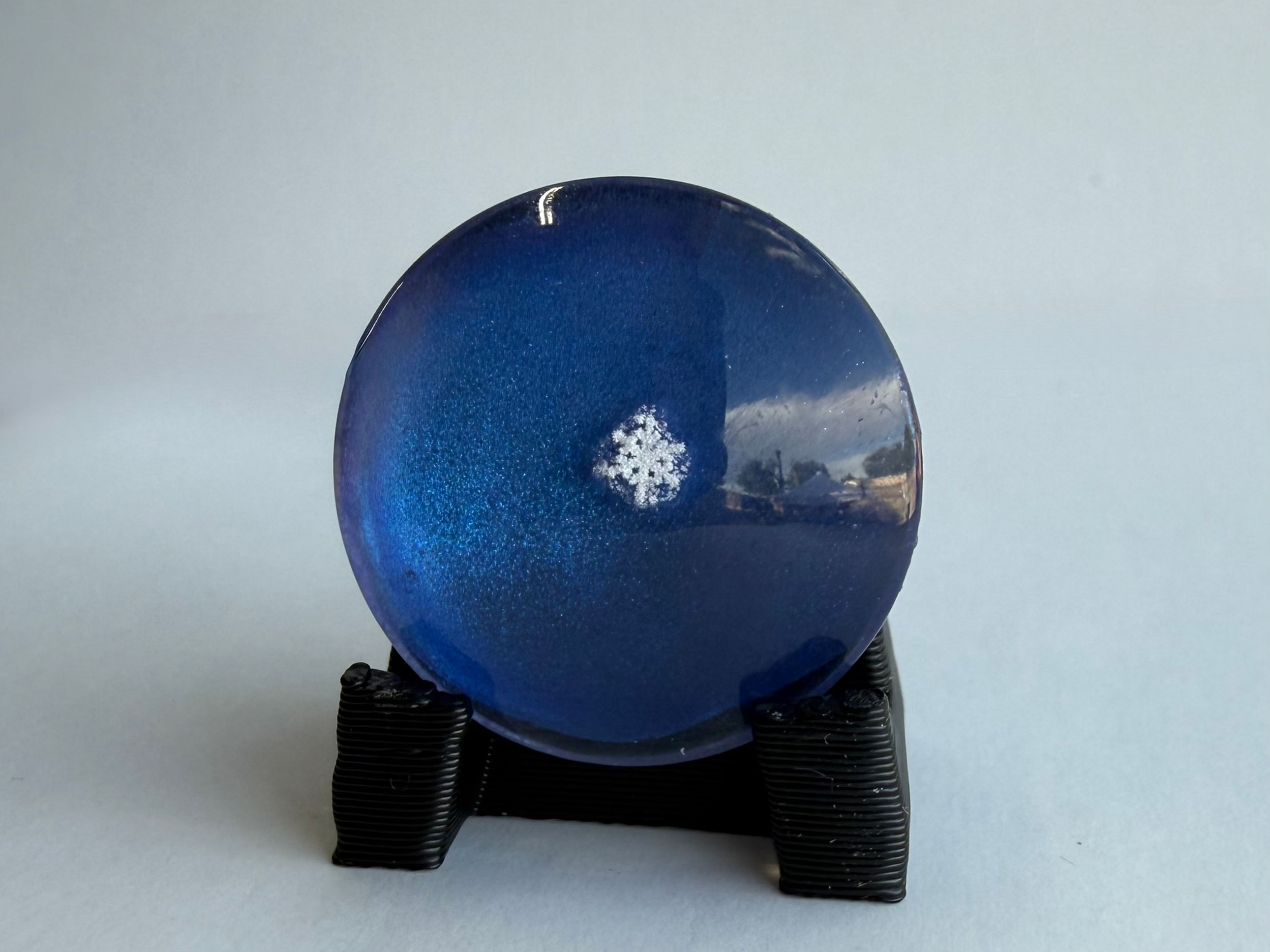 Art Display/20mm-Real Snowflake Preserved Resin/Glass