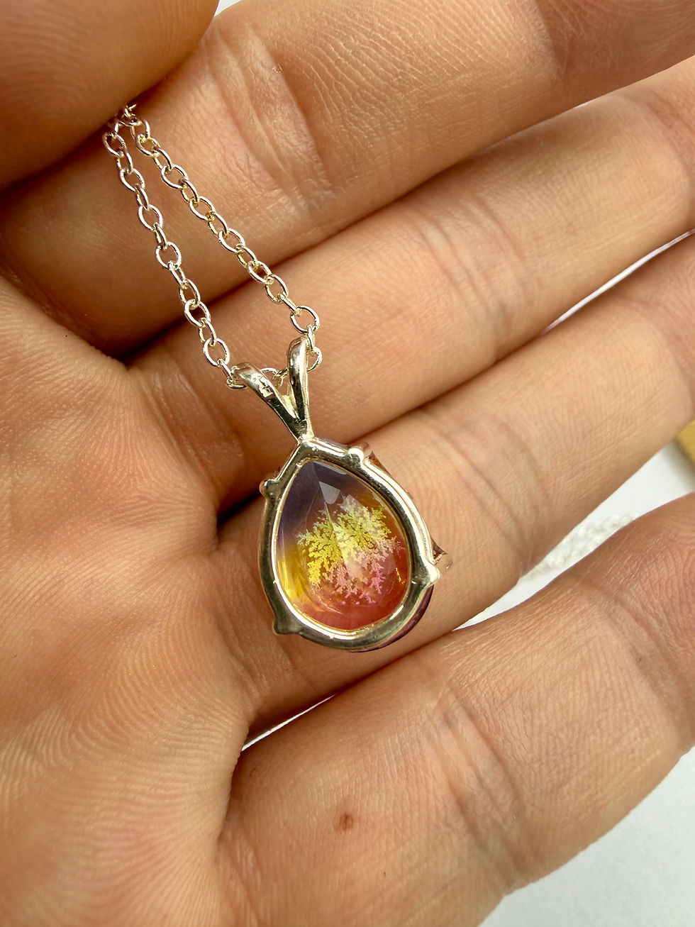 Thumbnail: Pendant-Tourmaline/Preserved Snowflake