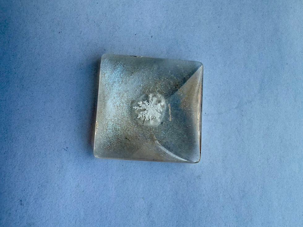 Miniaturbild: Art Display/25mm-Real Snowflake Preserved Resin/Glass
