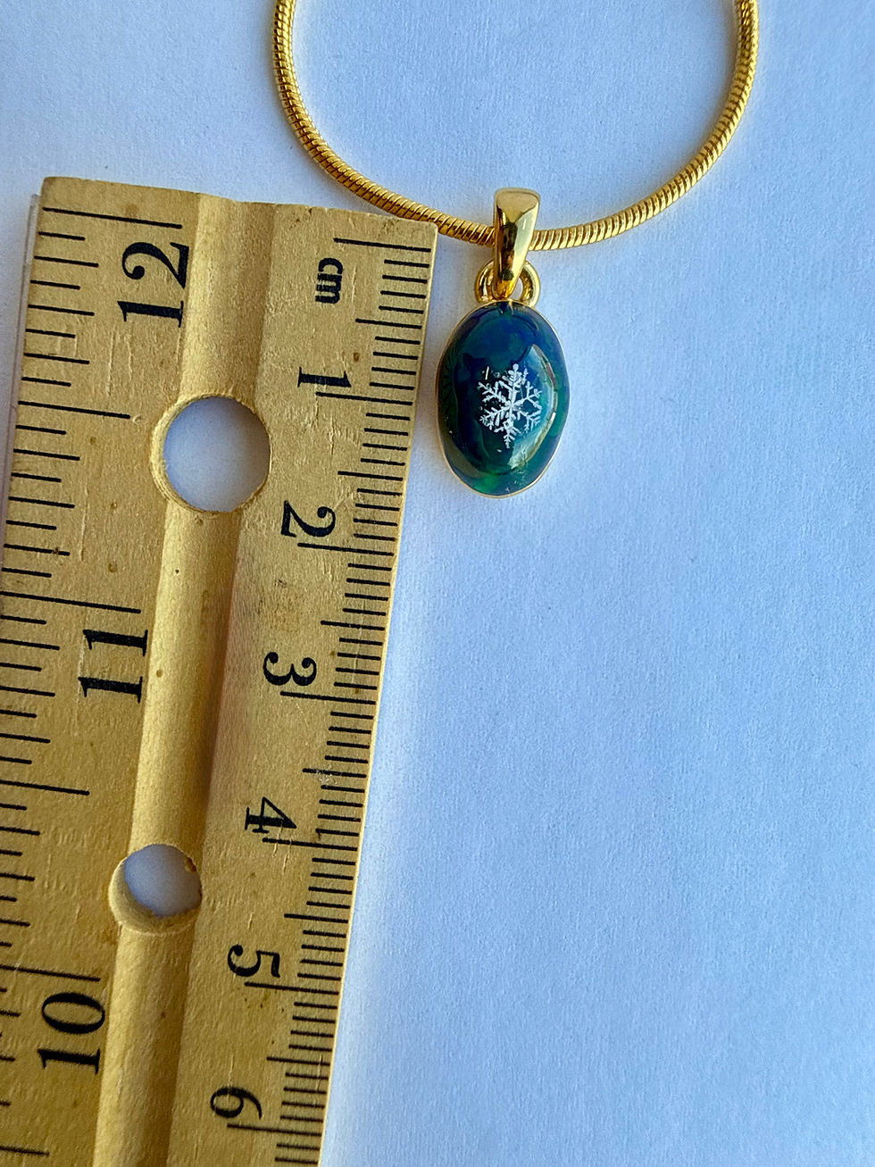 Thumbnail: Pendant-Black Opal/Preserved Snowflake