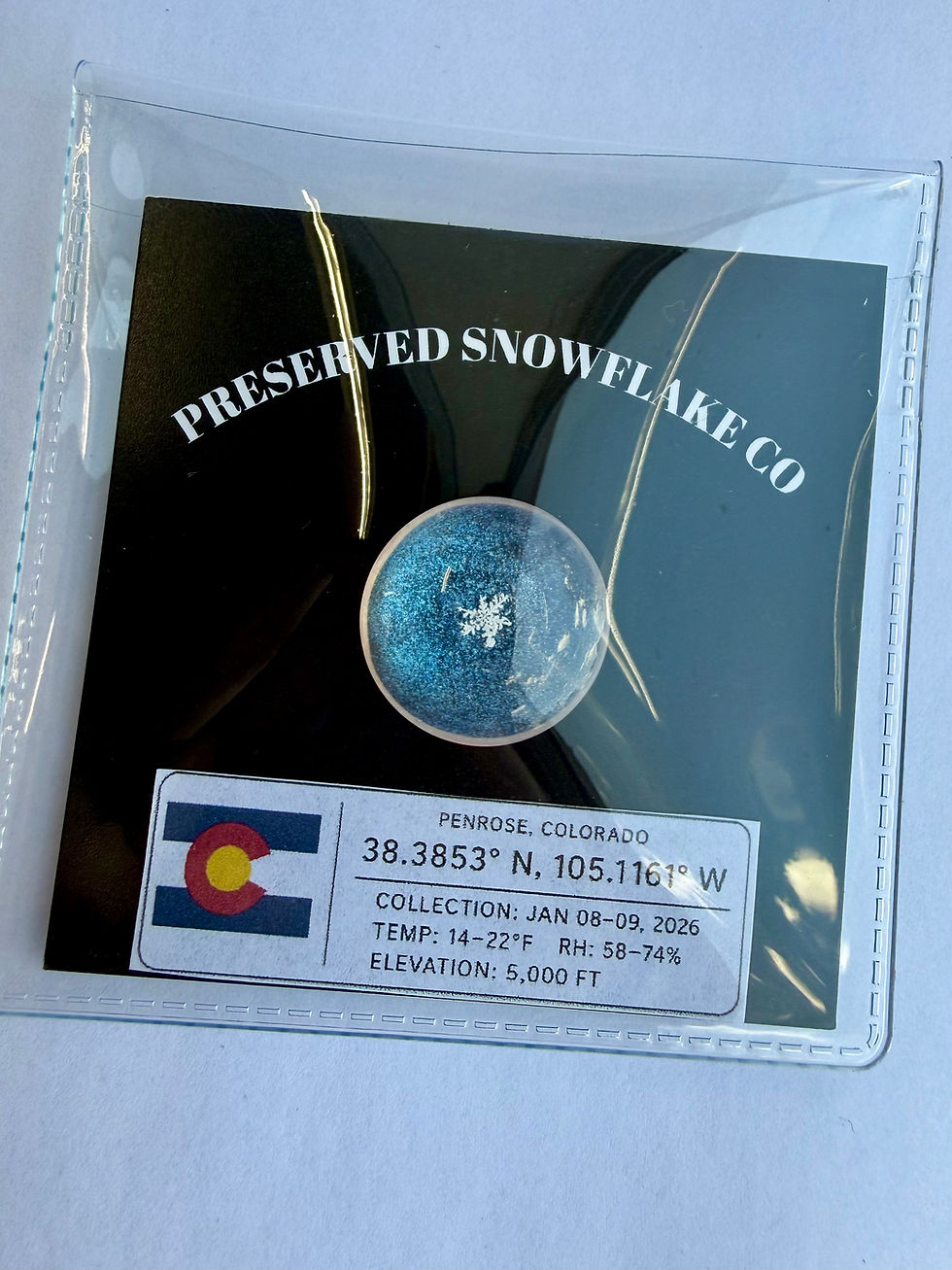 Thumbnail: Art Display/20mm-Real Snowflake Preserved Resin/Glass