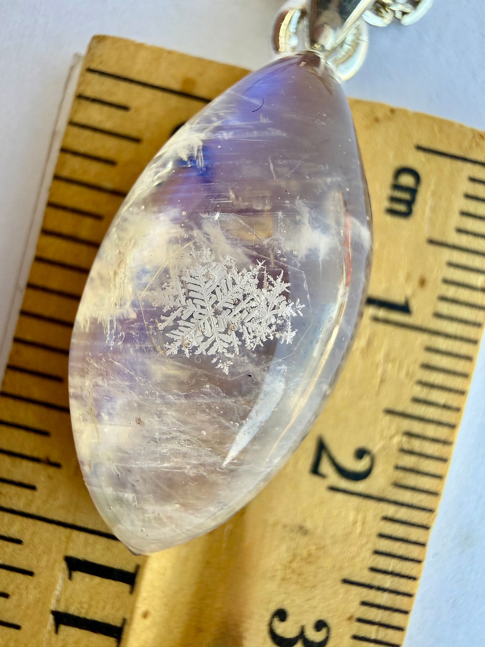 Thumbnail: Pendant-Moonstone/Preserved Snowflake