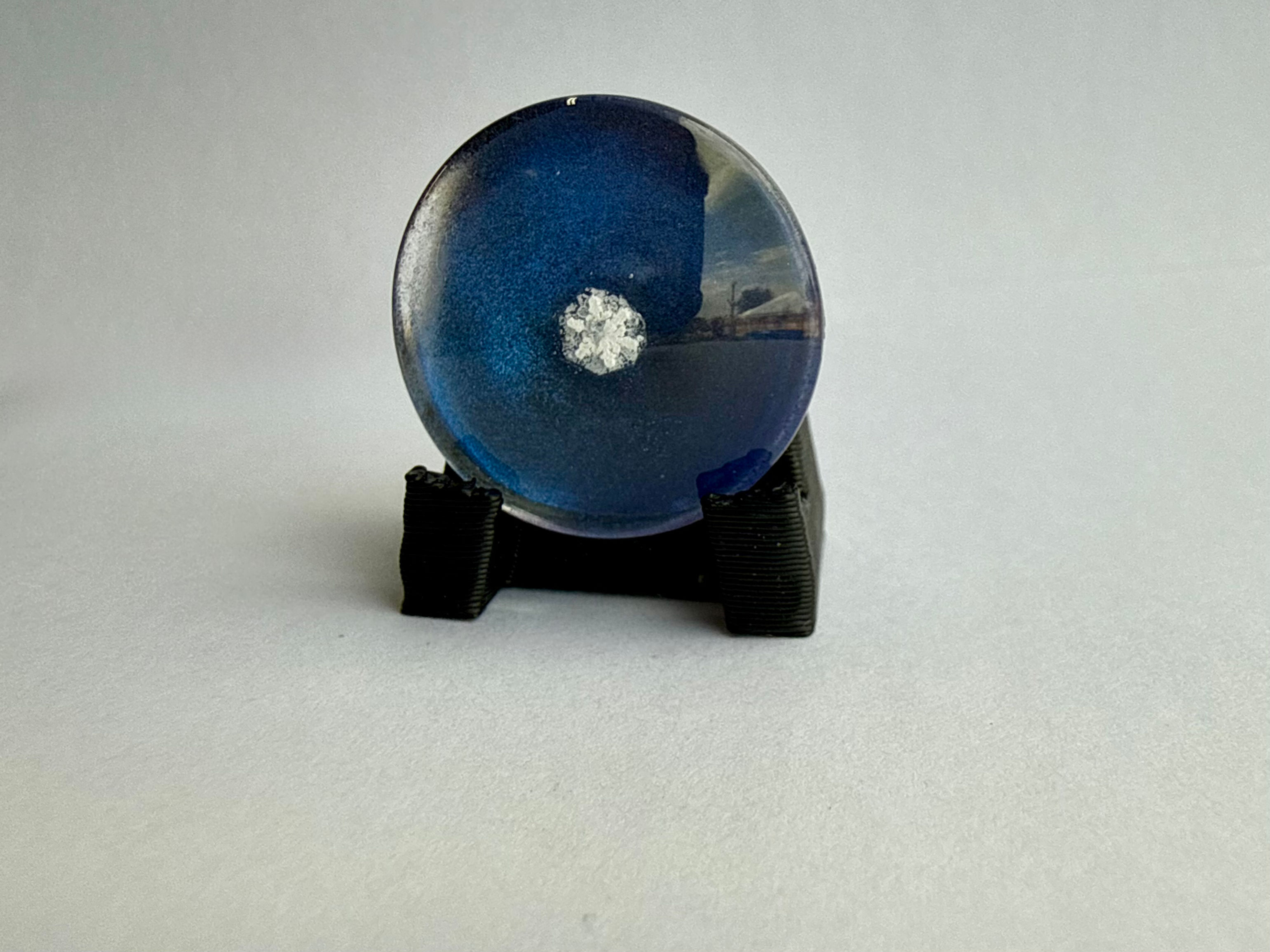 Art Display/20mm-Real Snowflake Preserved Resin/Glass