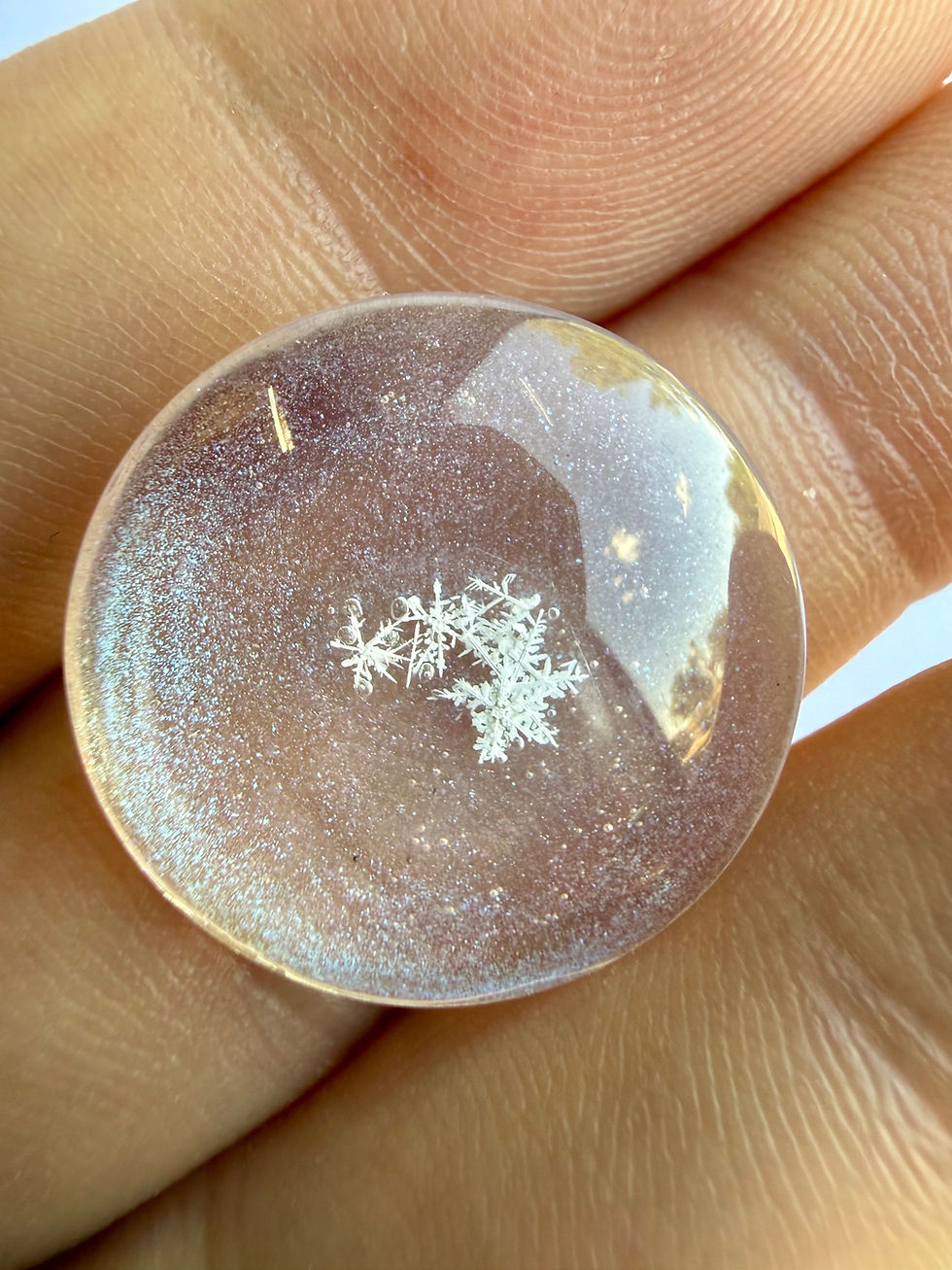 Miniaturbild: Art Display/20mm-Real Snowflake Preserved Resin/Glass