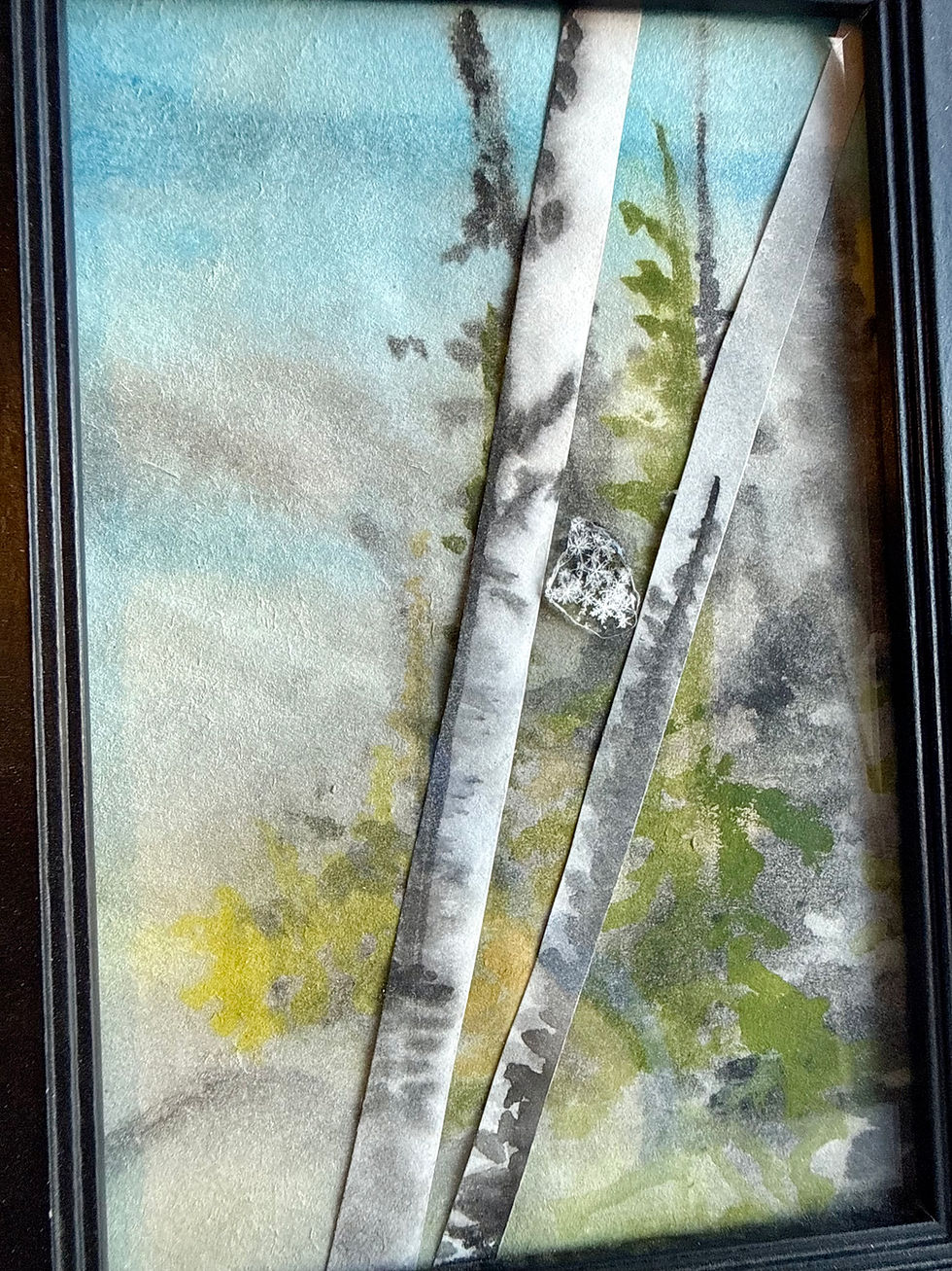 Miniaturbild: Art Display/Watercolor-Real Snowflake Preserved Resin/Glass