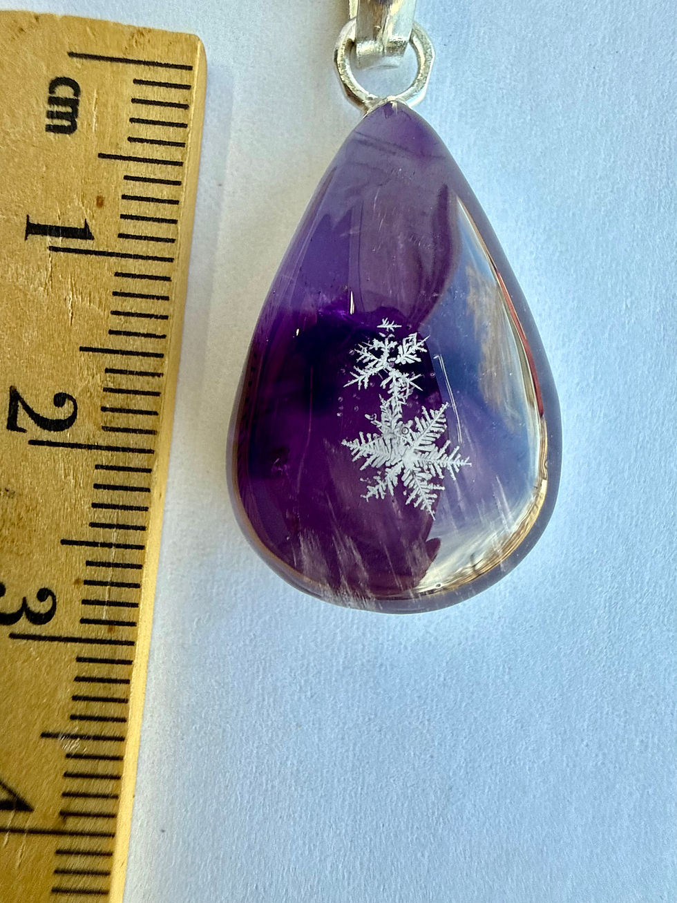Thumbnail: Pendant-Amethyst/Preserved Snowflake