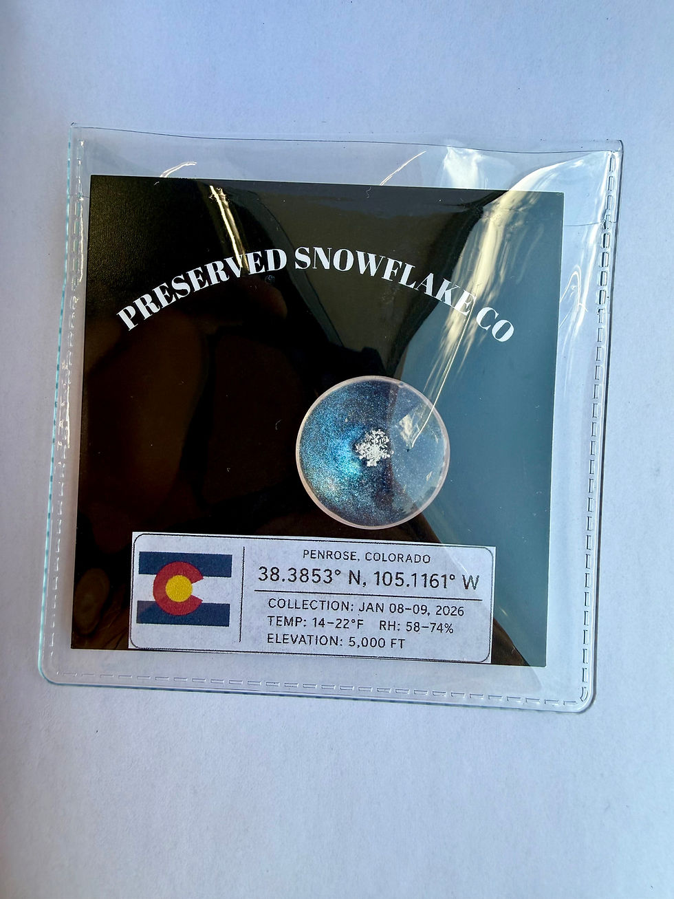 Thumbnail: Art Display/20mm-Real Snowflake Preserved Resin/Glass