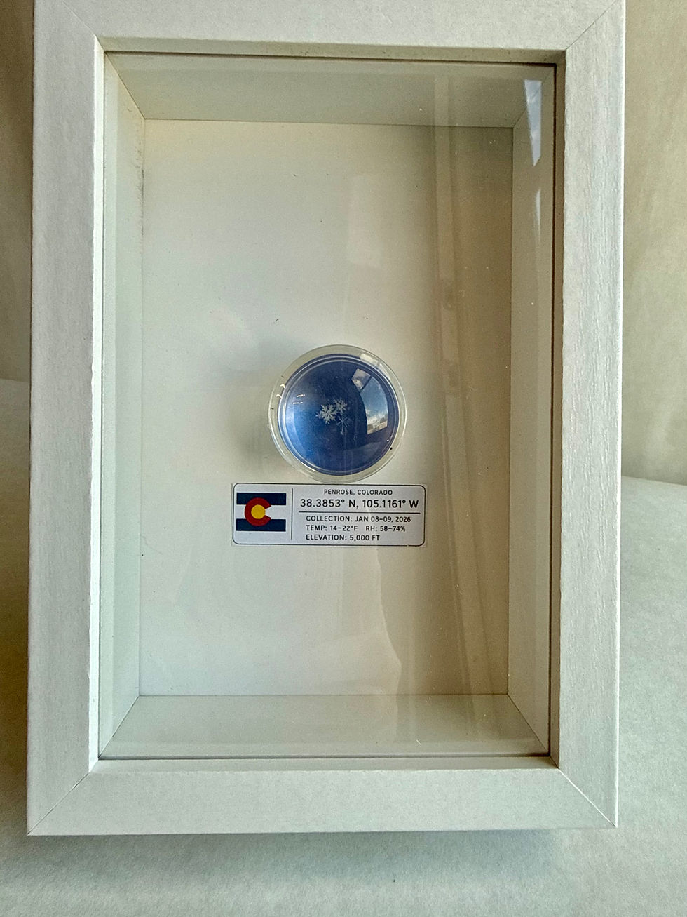 Thumbnail: Art Display/4x6-Real Snowflake Preserved Resin/Glass