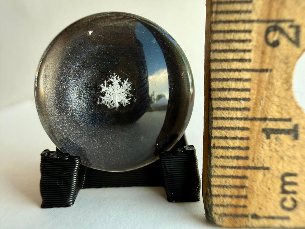 Thumbnail: Art Display/20mm-Real Snowflake Preserved Resin/Glass