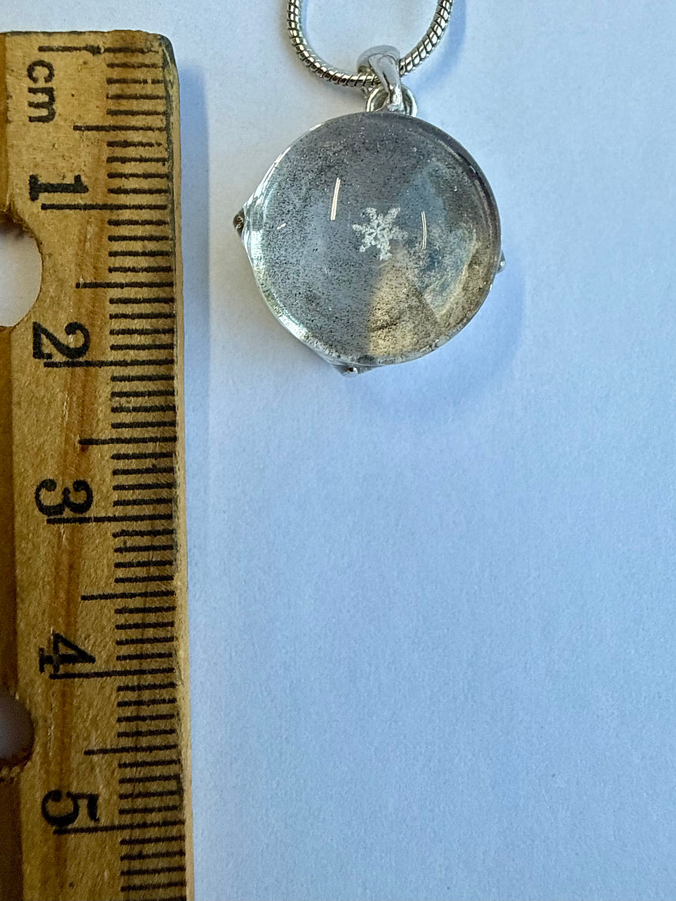 Miniaturbild: Pendant-15mm Glass/Preserved Snowflake