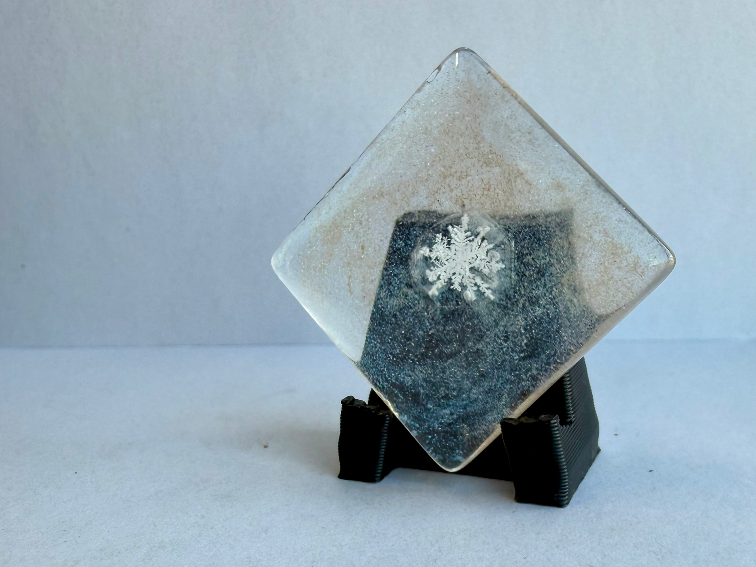 Art Display/25mm-Real Snowflake Preserved Resin/Glass
