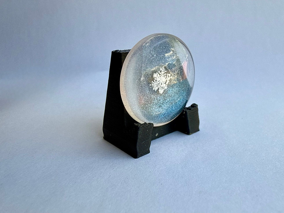 Thumbnail: Art Display/20mm-Real Snowflake Preserved Resin/Glass