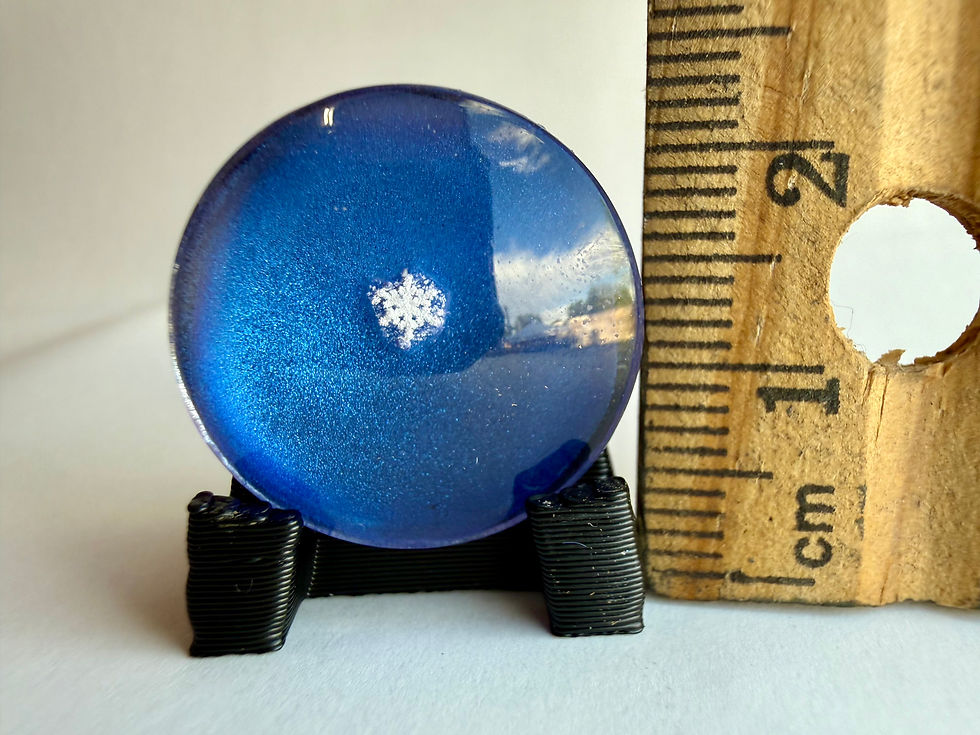 Thumbnail: Art Display/20mm-Real Snowflake Preserved Resin/Glass