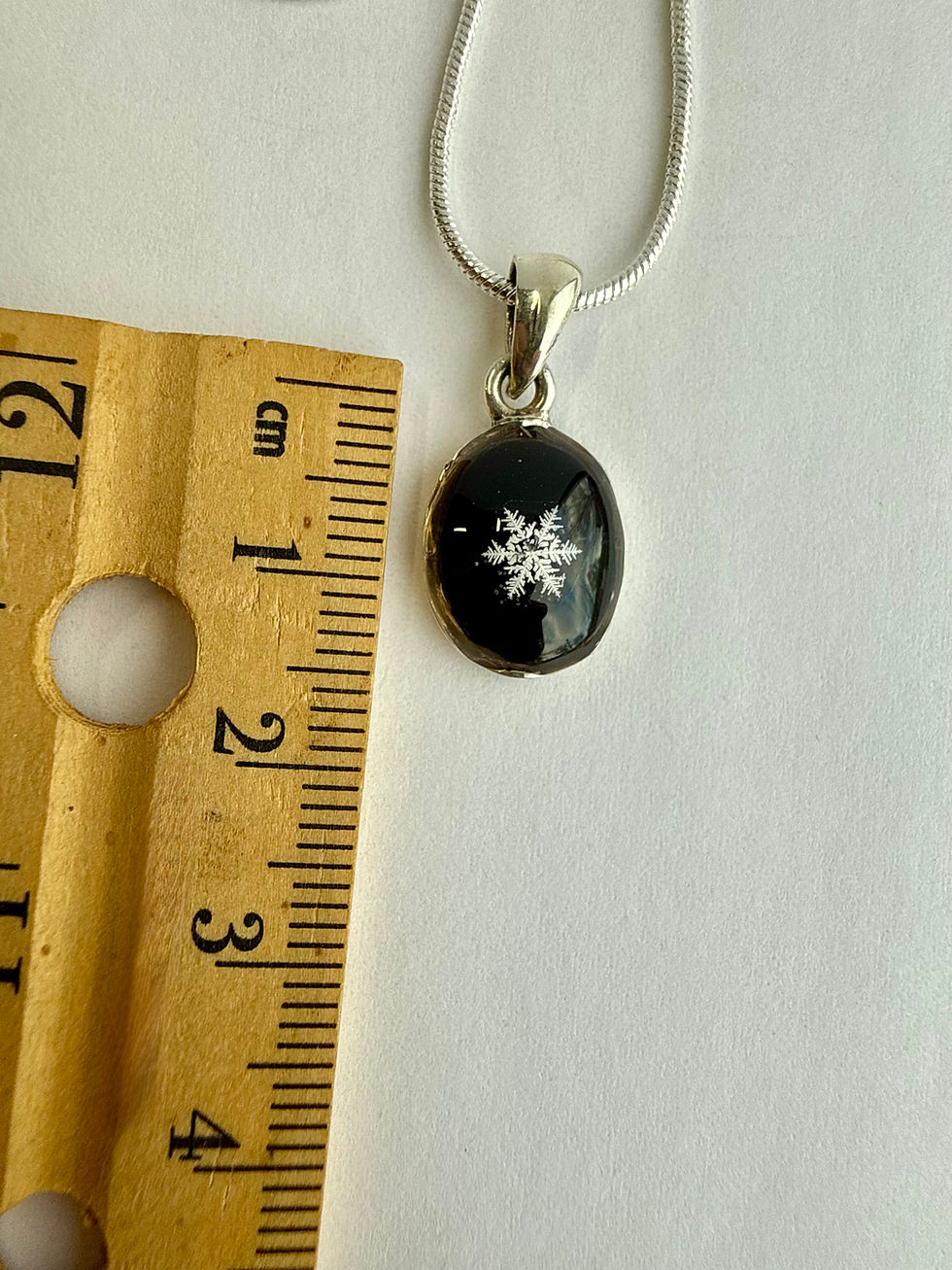 Thumbnail: Pendant-Onyx/Preserved Snowflake