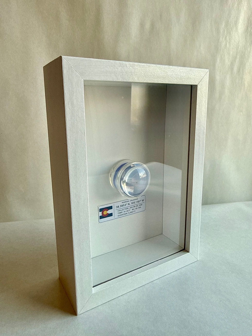 Thumbnail: Art Display/4x6-Real Snowflake Preserved Resin/Glass