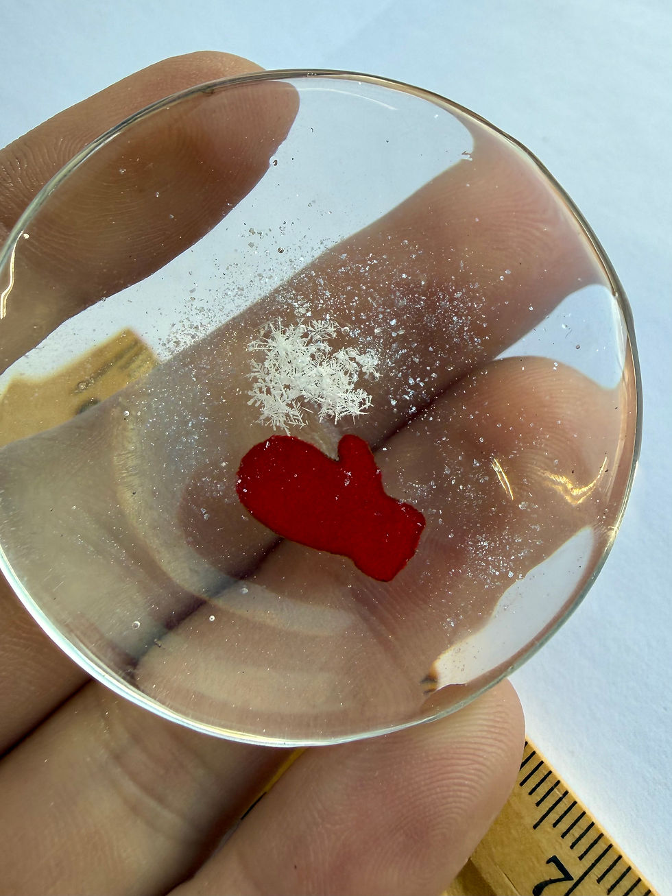 Miniaturbild: Art Display/50mm-Real Snowflake Preserved Resin/Glass