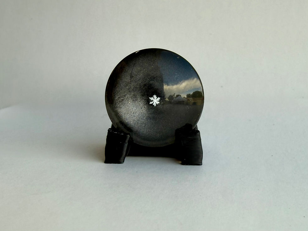 Thumbnail: Art Display/20mm-Real Snowflake Preserved Resin/Glass