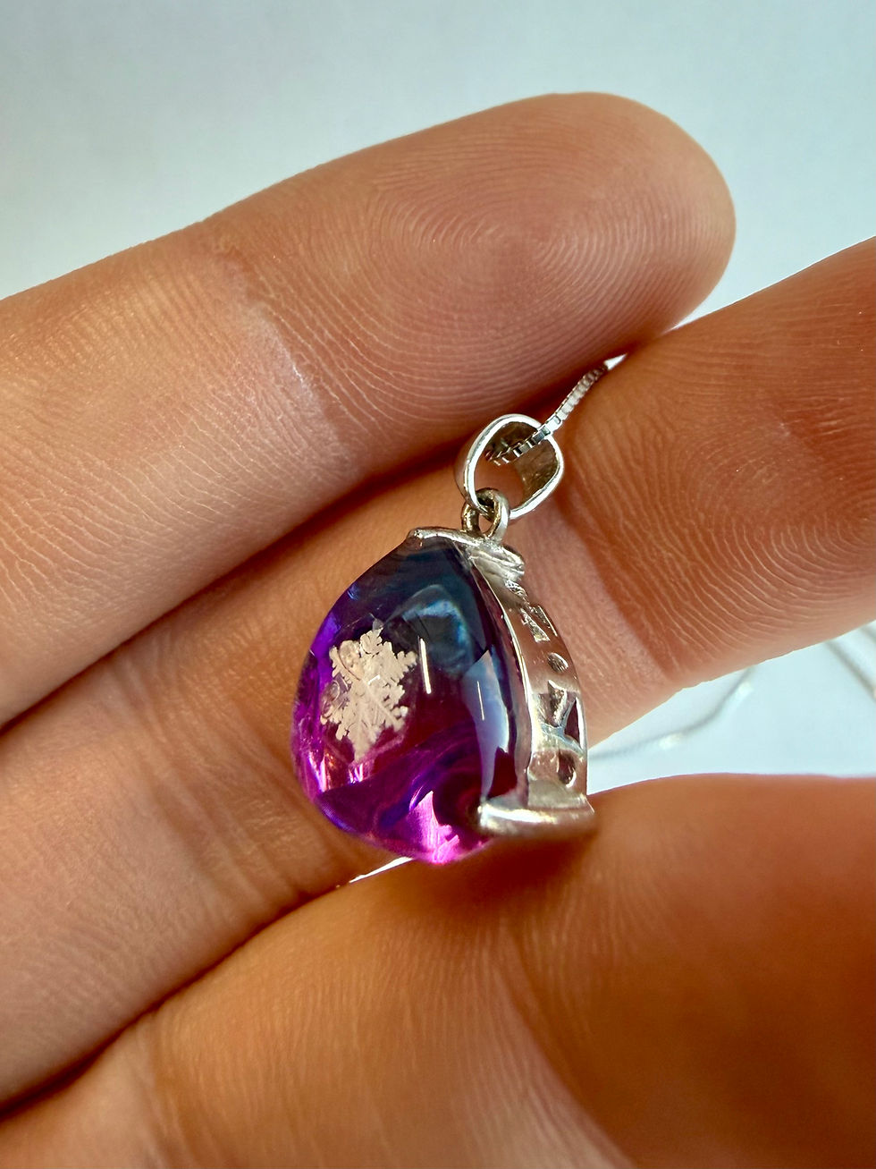 Thumbnail: Pendant-Mystic Topaz/Preserved Snowflake