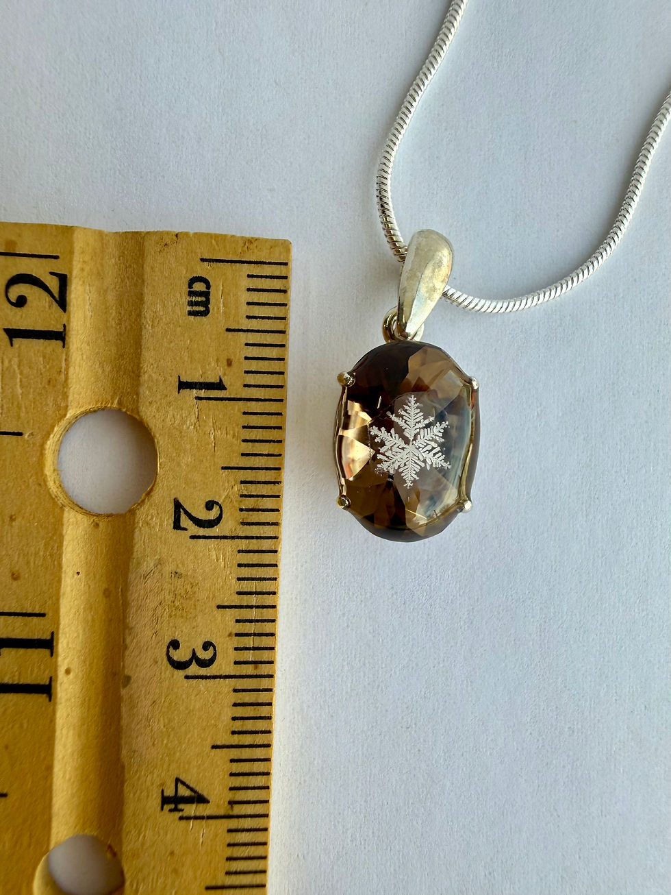 Thumbnail: Pendant-Colorado Smokey Quartz/Preserved Snowflake