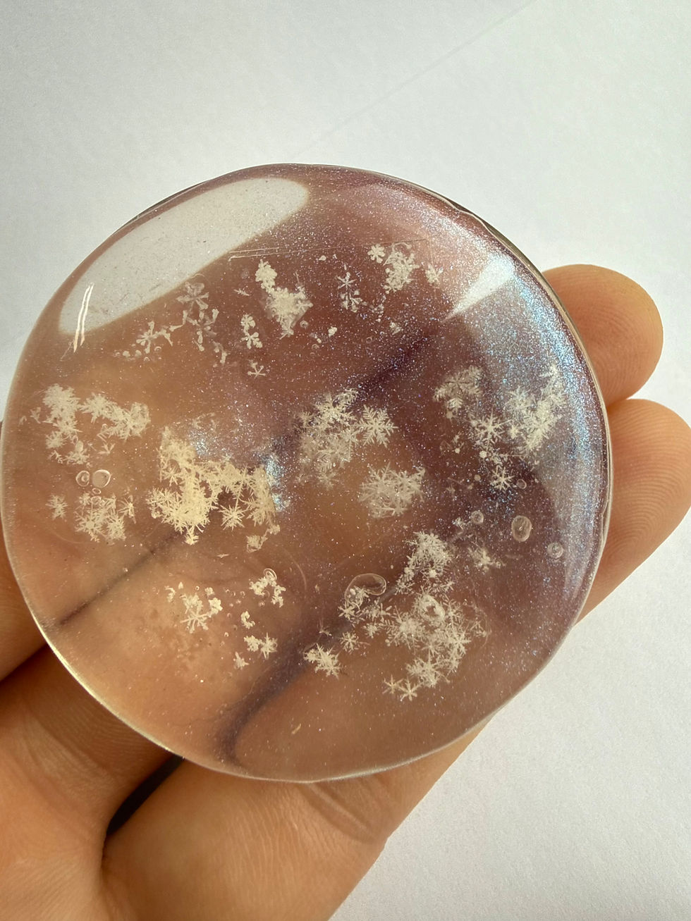 Miniaturbild: Art Display/50mm-Real Snowflake Preserved Resin/Glass