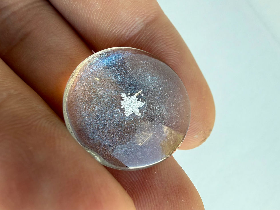 Thumbnail: Art Display/20mm-Real Snowflake Preserved Resin/Glass