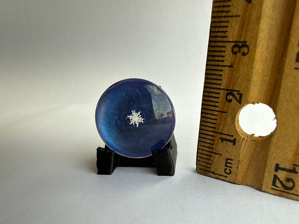 Miniaturbild: Art Display/20mm-Real Snowflake Preserved Resin/Glass