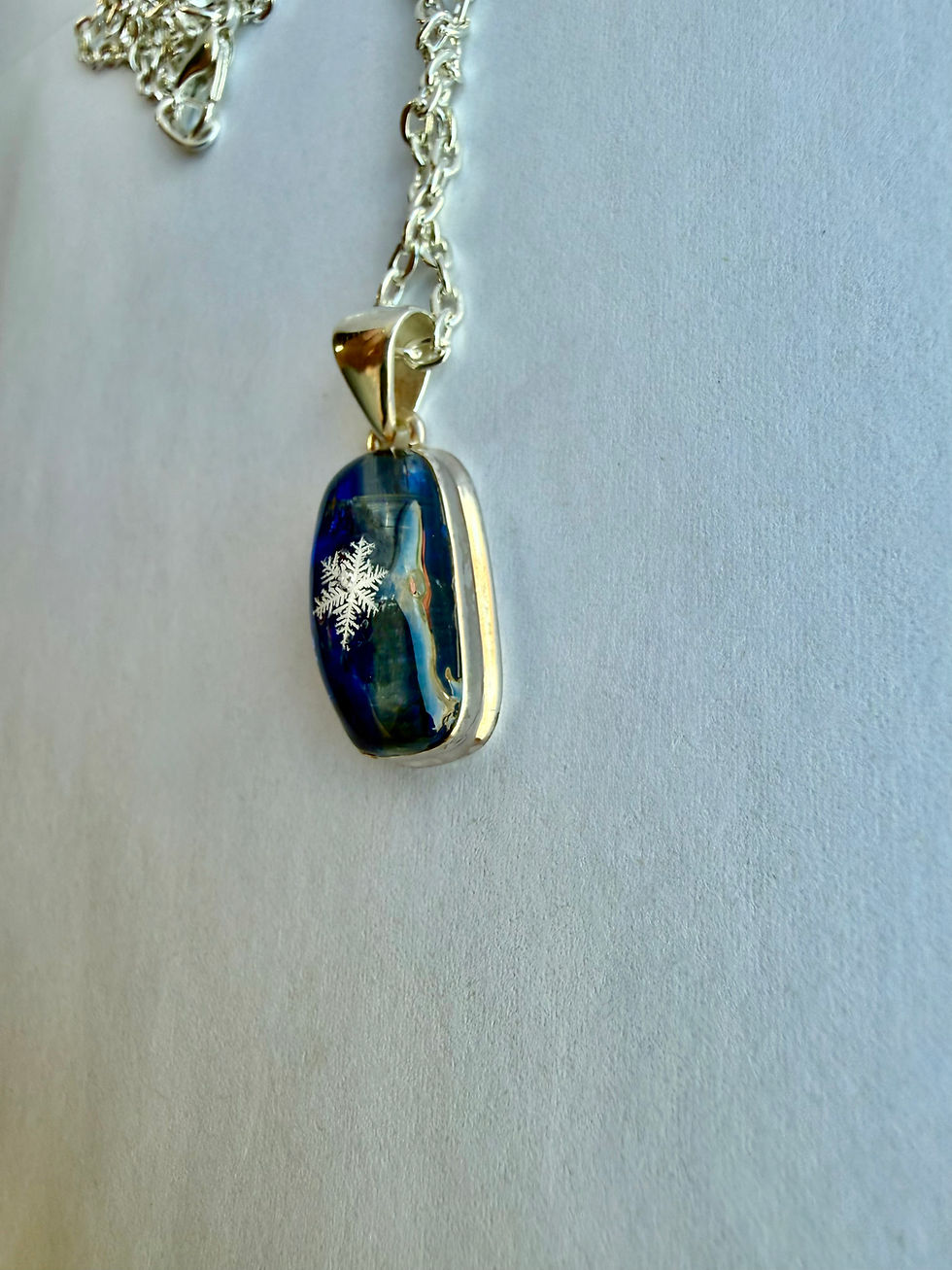 Thumbnail: Pendant-Kyanite/Preserved Snowflake