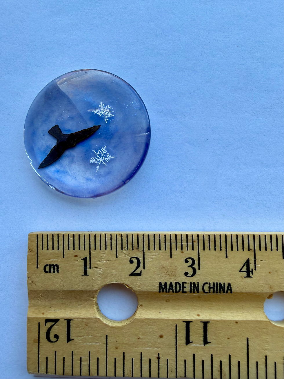 Thumbnail: Art Display/25mm-Real Snowflake Preserved Resin/Glass
