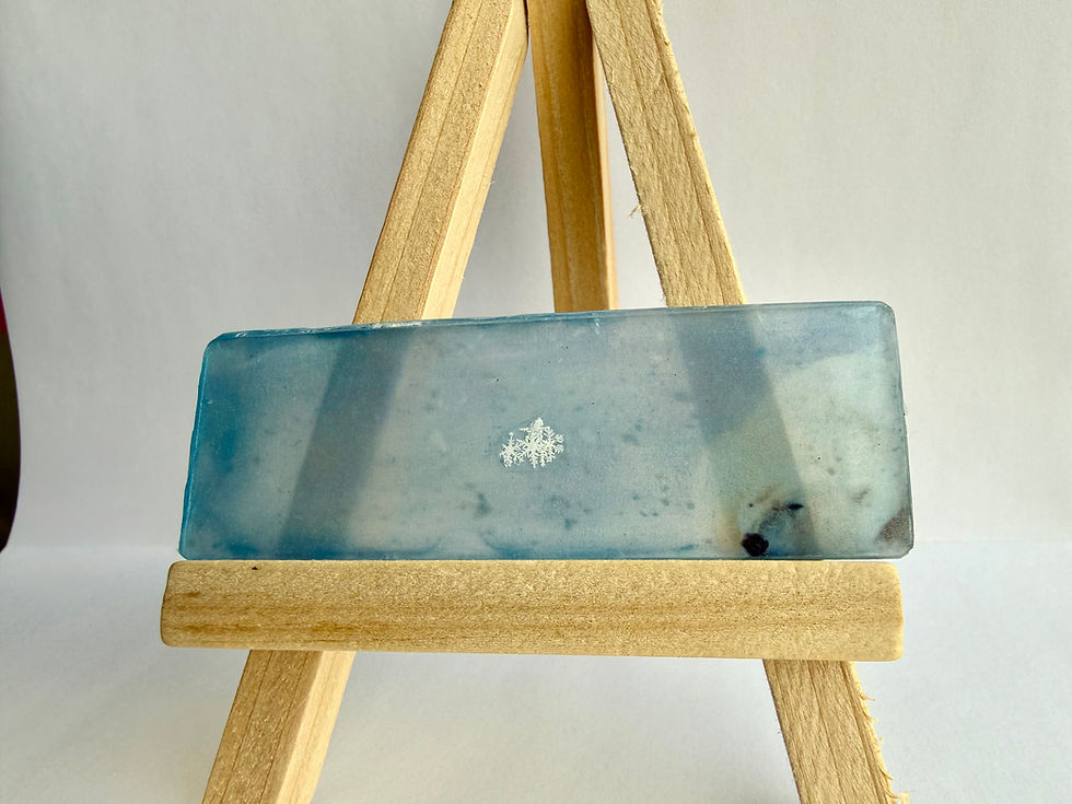 Thumbnail: Art Display/Microscope Slide-Real Snowflake Preserved Resin/Glass