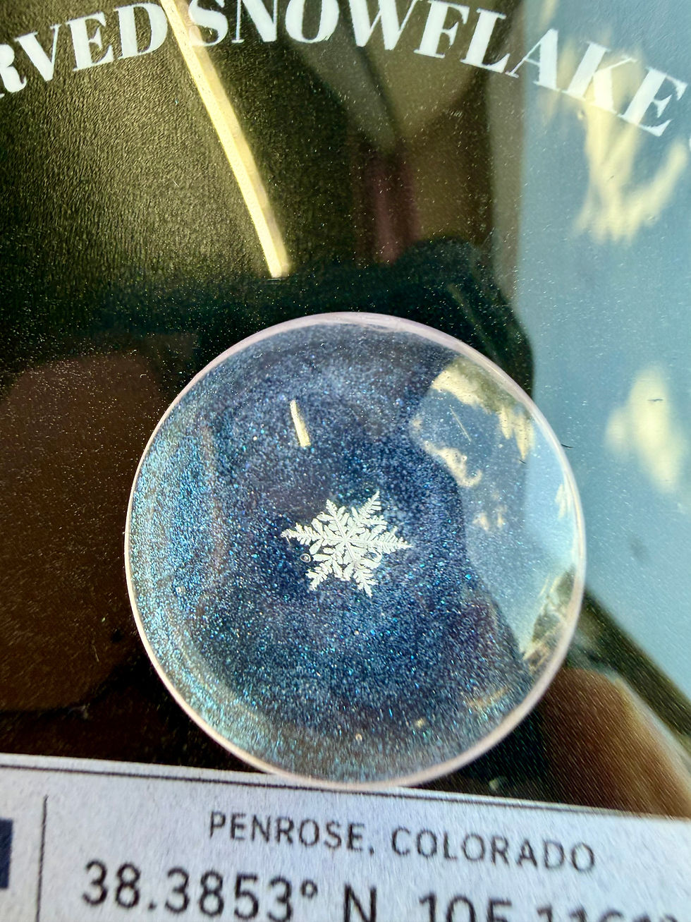 Thumbnail: Art Display/20mm-Real Snowflake Preserved Resin/Glass