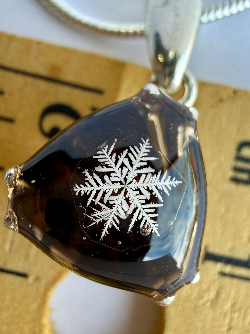 Thumbnail: Pendant-Colorado Smokey Quartz/Preserved Snowflake