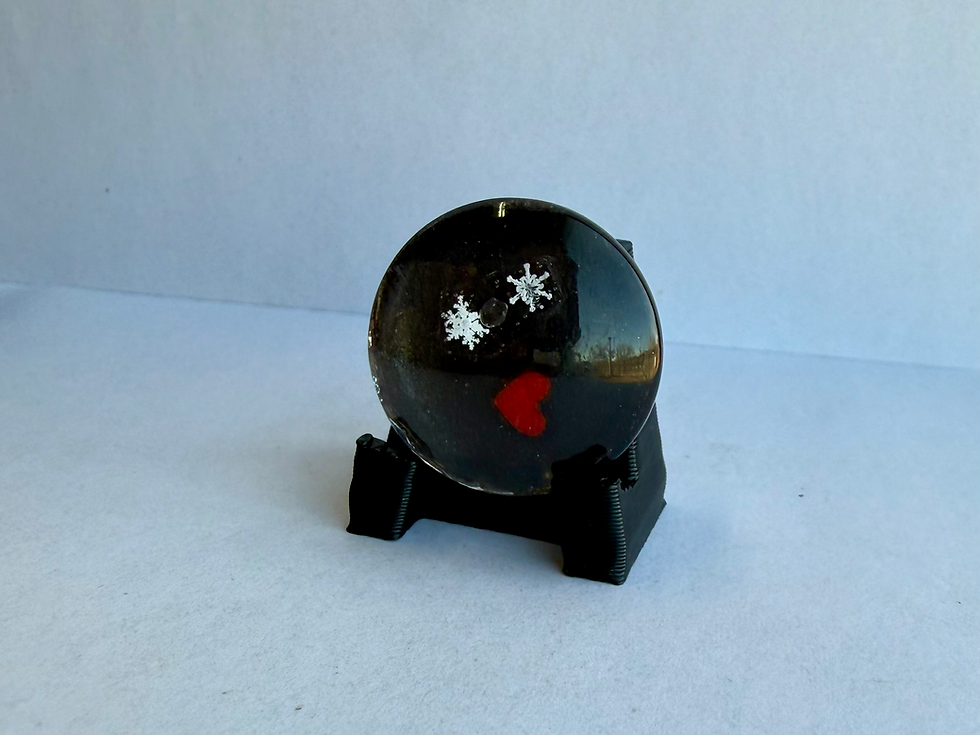 Miniaturbild: Art Display/20mm-Real Snowflake Preserved Resin/Glass