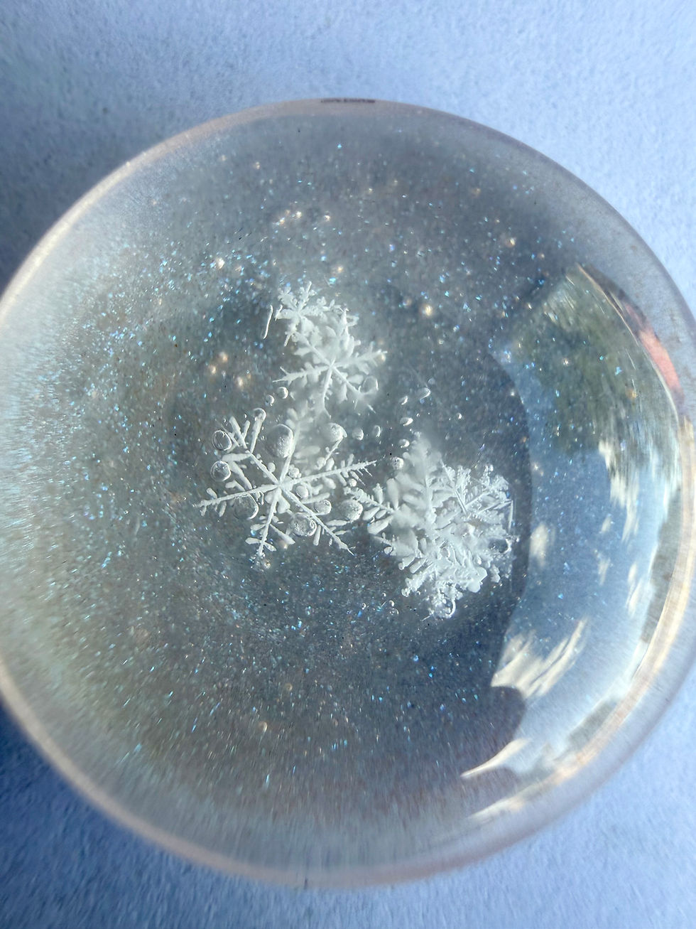 Thumbnail: Art Display/20mm-Real Snowflake Preserved Resin/Glass