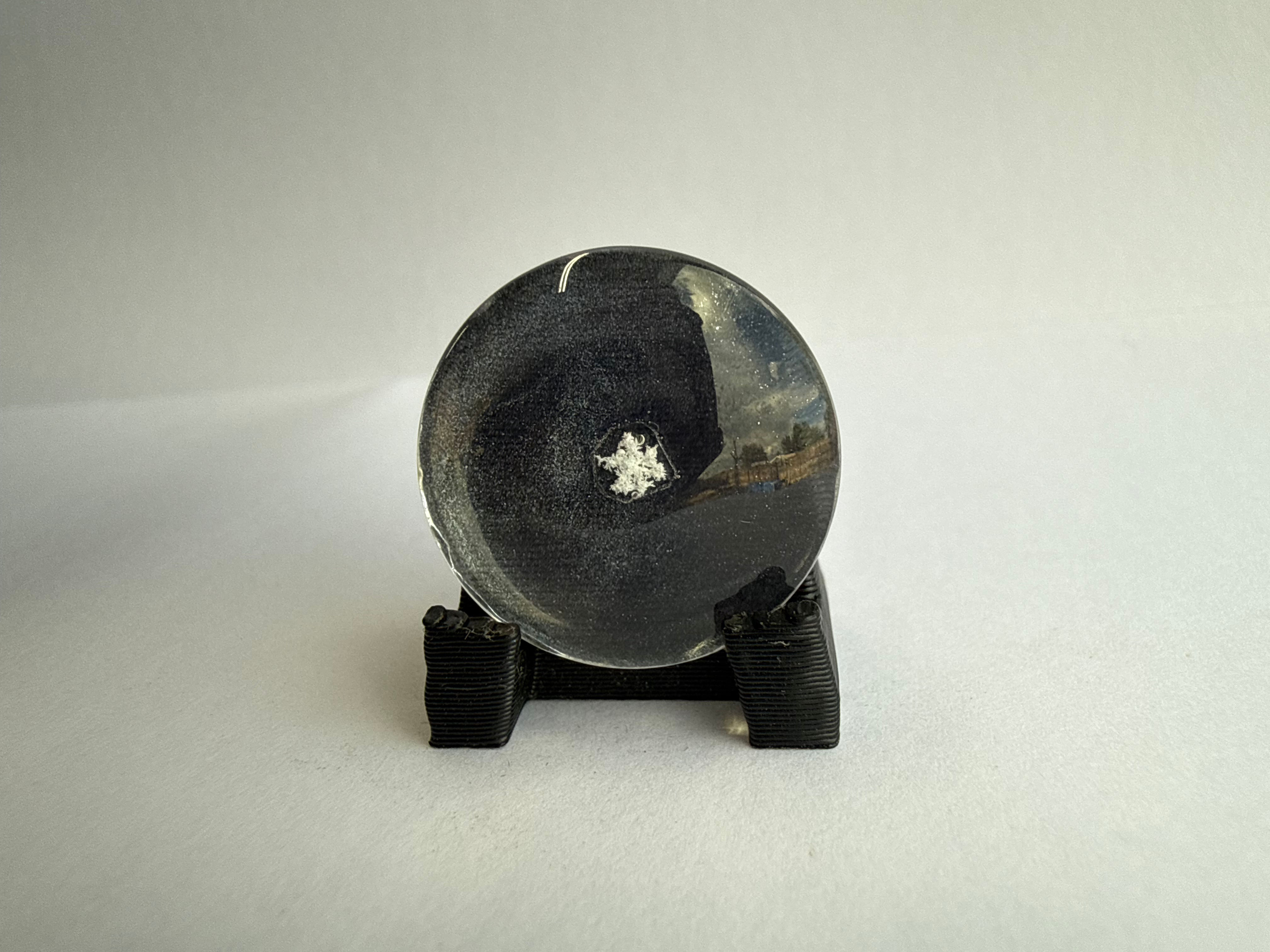 Art Display/20mm-Real Snowflake Preserved Resin/Glass