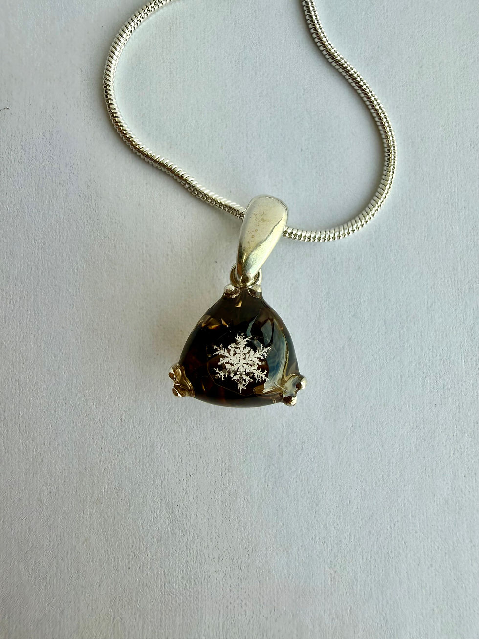 Thumbnail: Pendant-Colorado Smokey Quartz/Preserved Snowflake