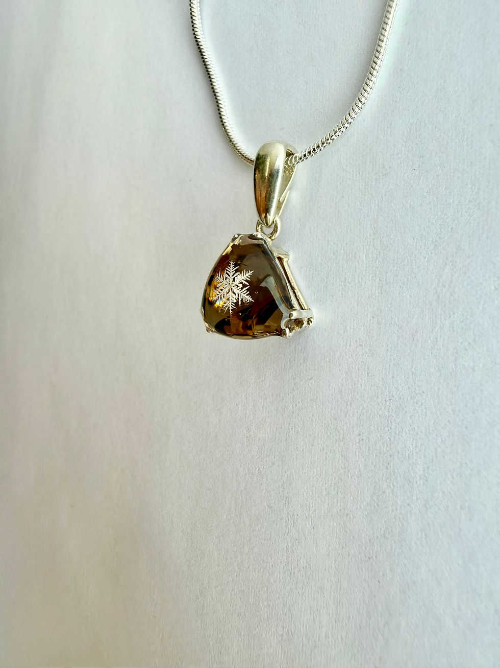Thumbnail: Pendant-Colorado Smokey Quartz/Preserved Snowflake
