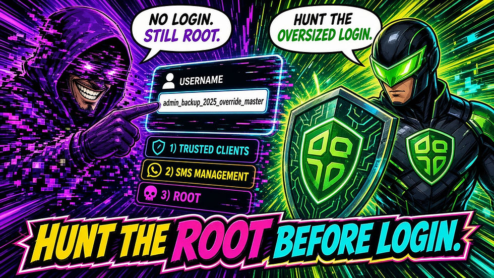 Check Point SMS hunt comic